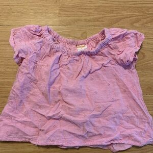 Cat & Jack Lavender-Pink Short Sleeve Girls' Top